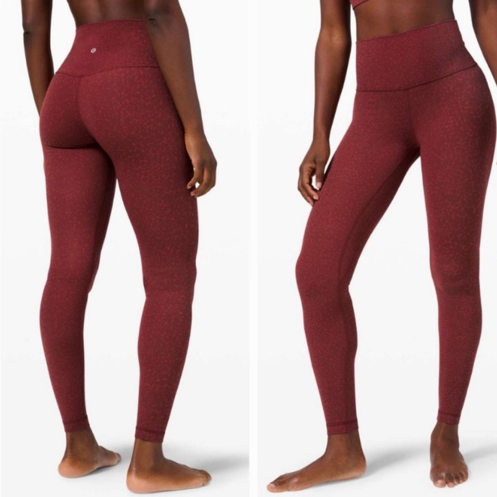 *NWT❗️Lululemon Align Red Engineered Camo Pant 28”